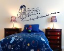 Earphone Music Nursery Vinyl Decal Children Sticker